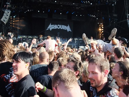 Tony Portaro from Airbourne live at Wacken Open Air