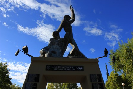 Monument to the fallen soldiers in the Malvinas War