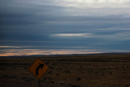 The Patagonian steppe on Ruta 40