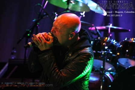 Michael Kiske on stage with Avantasia in Bogot