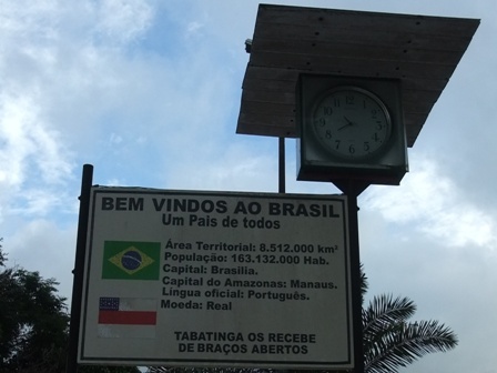 Border crossing in the Amazon: Welcome to Brazil