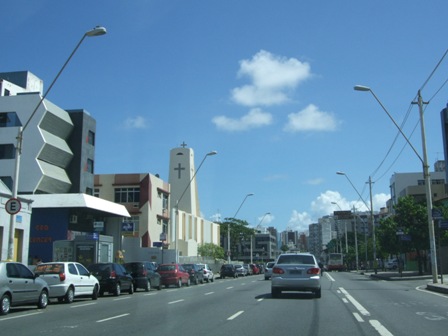 On the road in Salvador, Brazil