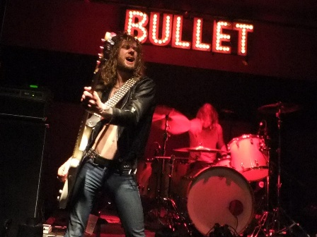 Adam Hector on bass with Bullet live in Essen