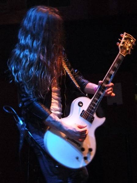 Erik Almström on guitars with Bullet
