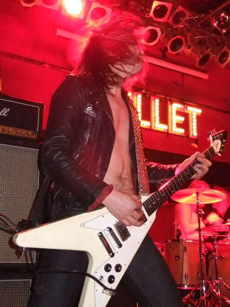 Hampus Klang headbanging - Bullet on stage in Germany