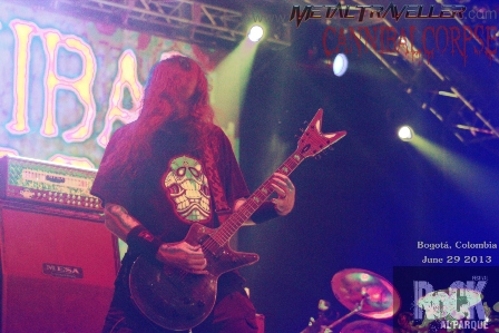 Pat O'Brien with Cannibal Corpse in Colombia