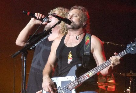 Sammy Hagar and Michael Anthony from Chickenfoot in Paris - June 29 2009