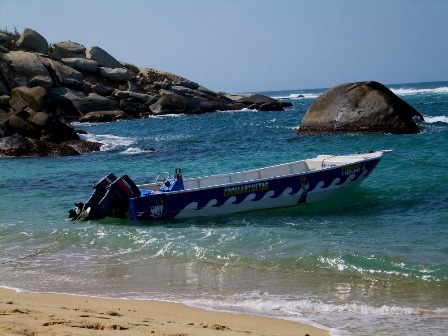 The boat Tibisay II, from Cabo San Juan De La Guía to Taganga
