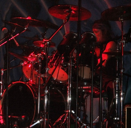 Dana Burnell on drums - Crimson Glory on tour