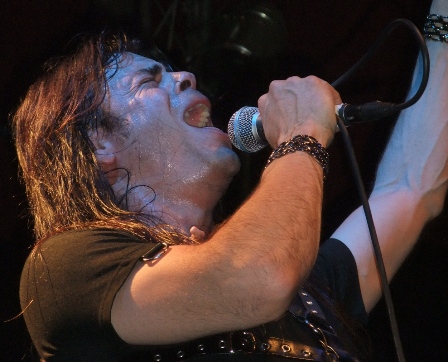 Todd La Torre on vocals - Crimson Glory on stage in Germany