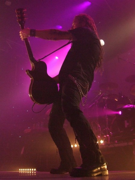 Martin Henriksson of Dark Tranquillity live at La Locomotive, Paris, France, October 28 2008