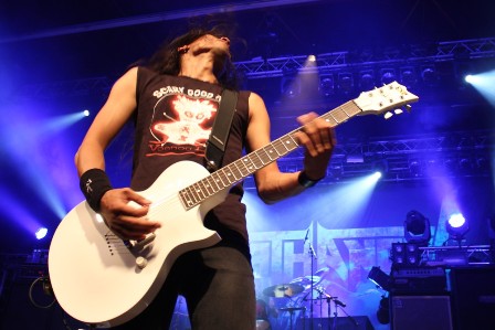 Ted Aguilar live with Death Angel