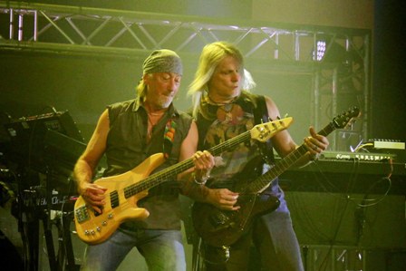 Roger Glover and Steve Morse in Paris with Deep Purple