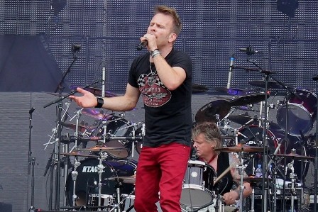 Nick Tart and Karl Wilcox at the Sonisphere Festival, live with Diamond Head