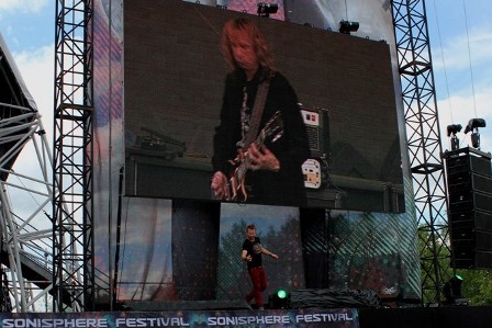 Diamond Head on stage at the Sonisphere Festival France