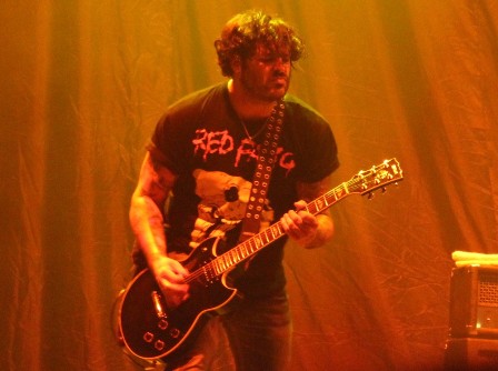 Mike Squires on guitar with Loaded