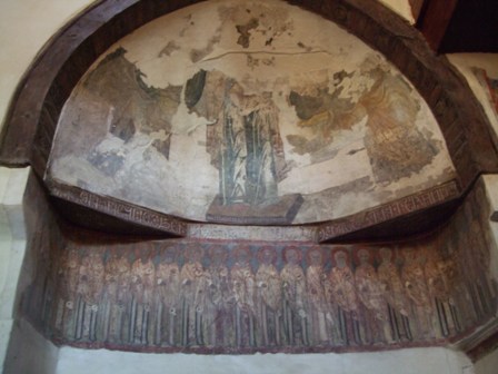 Frescoes in the Hanging Church, Cairo