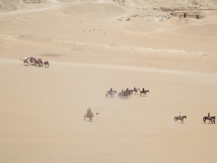 There are no more desert caravans around, only tourists. Still, the landscape is unbelievable.