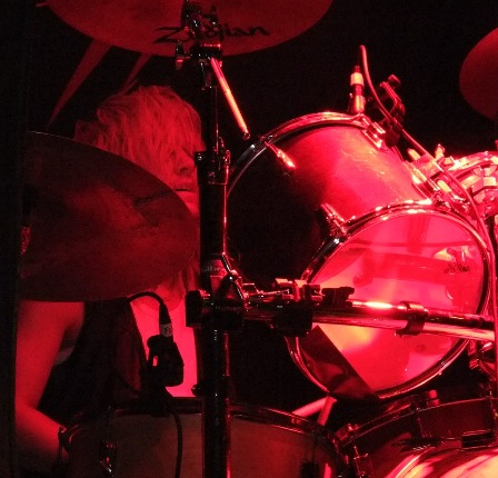 Jonas Wikstrand on drums with Enforcer live in Essen