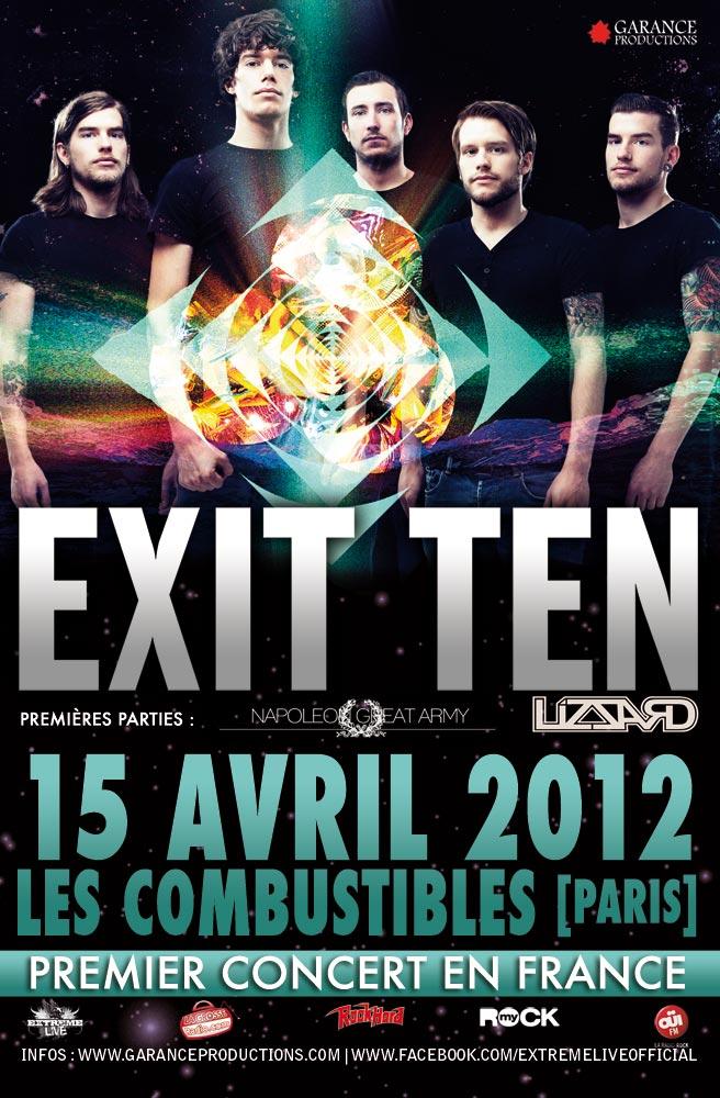 Poster for Exit Ten live in Paris