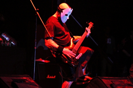 T. Schiavo on bass with Exumer