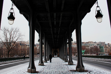 Under the Bir-Hakeim bridge