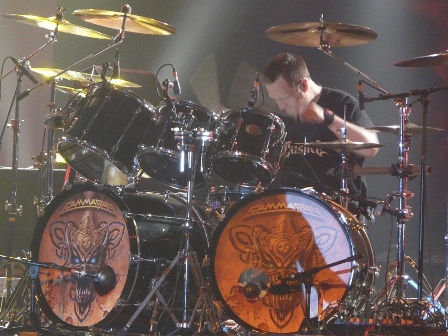 Dan Zimmerman on drums with Gamma Ray