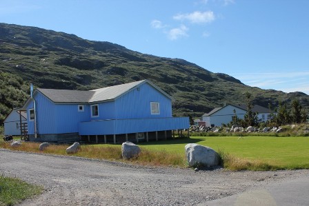 Houses in The town of Narsarsuaq, Greenland