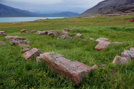 Garðar ruins in Igaliku, Greenland