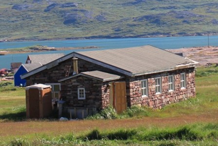 A house in the town of Igaliku, Greenland