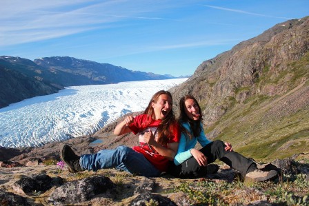 Travel Bigoud and Metal Traveller near the Icecap of Greenland