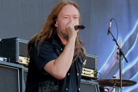 Joacim Cans from Hammerfall at Sonisphere Getafe Open Air in Madrid, Spain