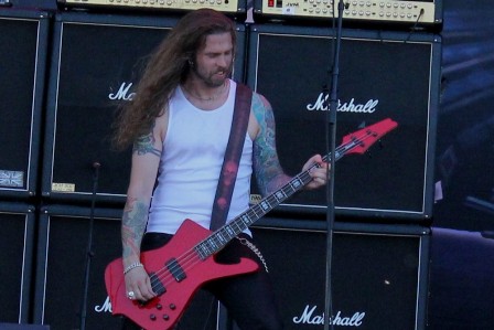 Fredrik Larson live at the Sonisphere Festival in Madrid