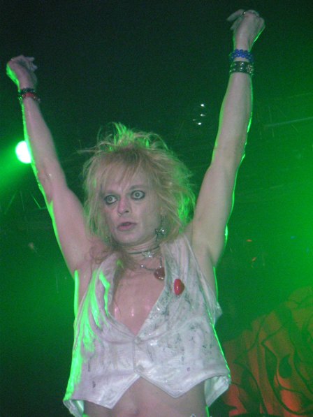 Michael Monroe from Hanoi Rocks in Paris - February 2005