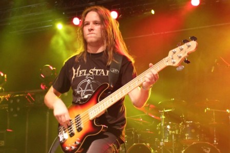 Matej Sušnik at the Alcatraz Metal Festival, live with Helstar