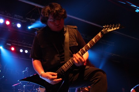 Robert Treviño live with Helstar at the Alcatraz Metal Festival Belgium