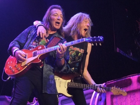 Dave Murray and Janick Gers in Paris