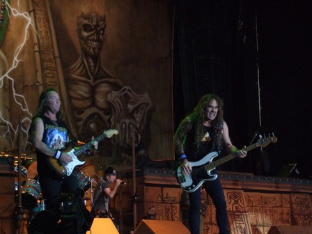 Dave Murray nd Steve Harris of Iron Maiden in Warsaw, Poland, August 7 2008