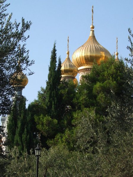 The Russian Church of Maria Magdalene on the Mount Of Olives, Jerusalem