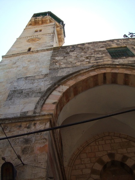 The Minaret of the Salahiyya Khanqah Mosque,  Christian Quarter, Jerusalem