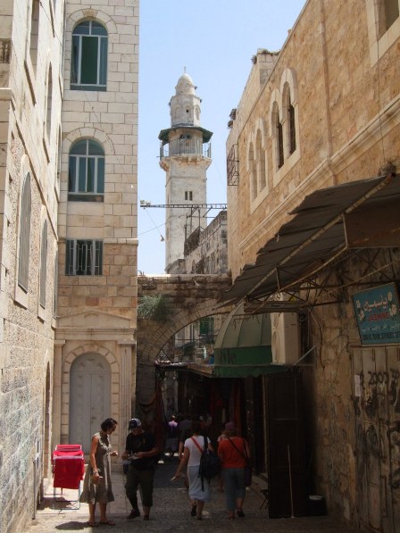 St Francis Street with El Khanqa Mosque, Christian Quarter, Jerusalem