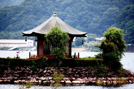 The town of Kawaguchiko in Japan