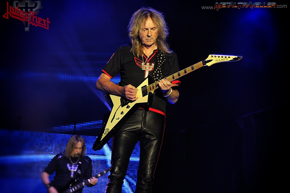 Glen Tipton with Judas Priest live in Clisson