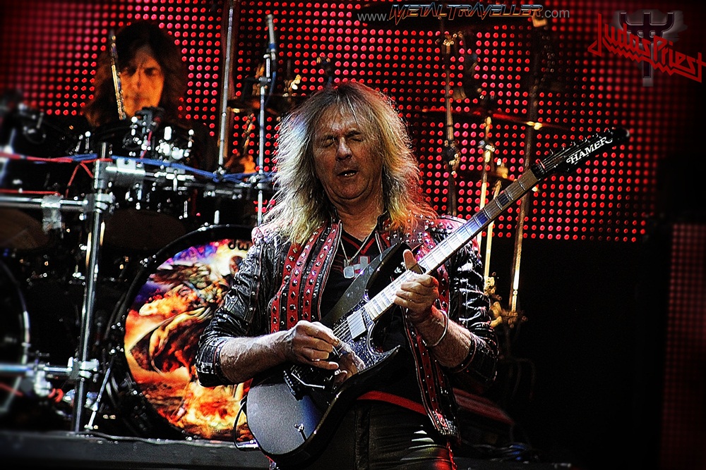 Glen Tipton with Judas Priest live in Clisson