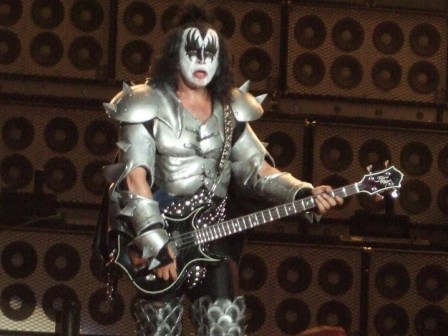 Gene Simmons from Kiss live in Paris, June 17 2008