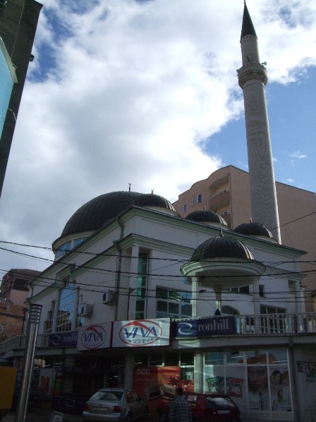 The new Hasan Beg mosque in Pristina, financed by Saudi Arabia