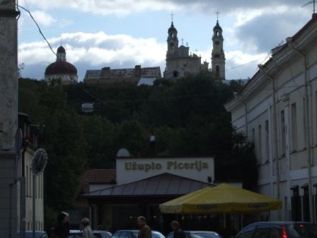 Streets and cafés in Užupis