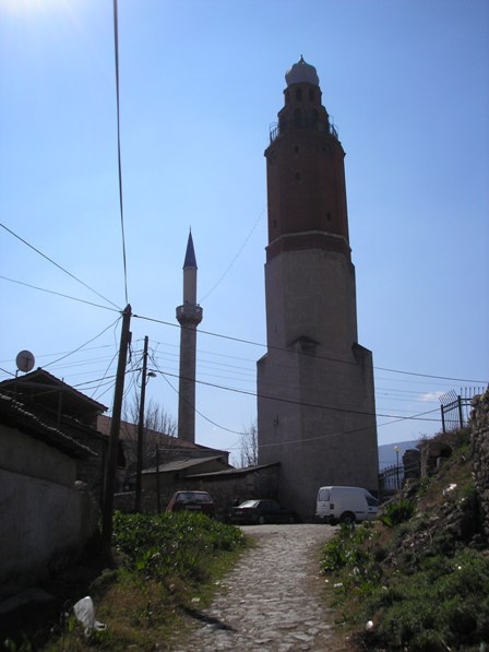 The Clock tower, near the Mosque of Sultan Murat, Skopje, Macedonia