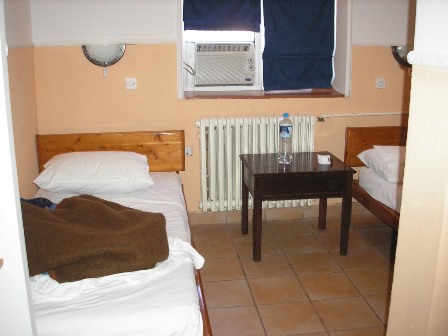 My home for a few days - This was my room at Skopje's youth Hostel, Macedonia