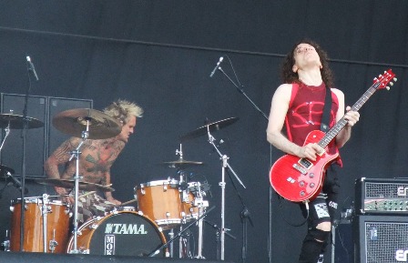 Jeremy Colson with Marty Friedman in Milan